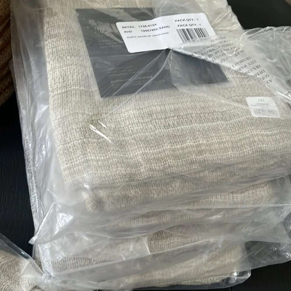 1 left! Restoration Hardware Italian linen gauze curtain panel. Sz 50X108